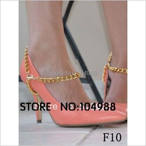 F10 one piece simple anklet jewelry foot chain golden silver black can choose