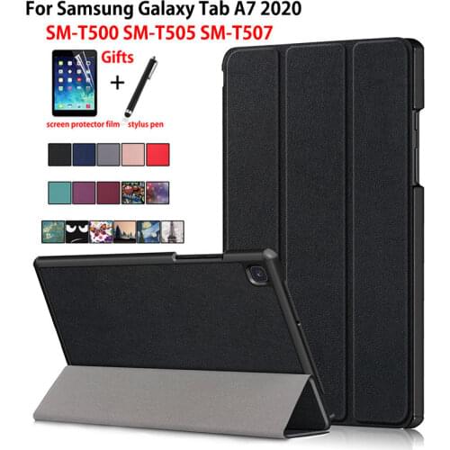 Case For Samsung Galaxy Tab A7 10.4 2020 Cover T500 SM-T500 SM-T505 SM-T507 Funda Tablet Slim Magnetic Folding Stand Shell +Gift