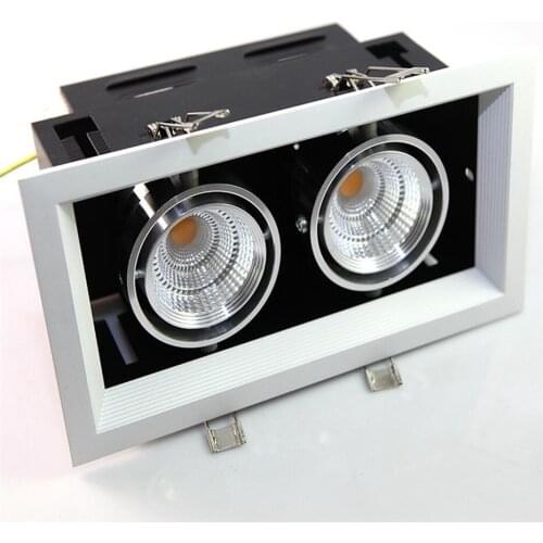 Double 2*10W LED Downlight Dimmable 2X10W 20W LED Ceiling LED light AC85V-265V Spotlights Warm/Cold White Plafond Recessed Lamps