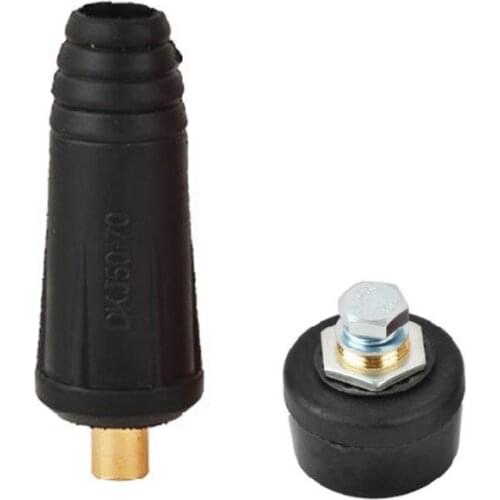 EU Welding Machine Quick Fitting Male Cable Connector Socket DKJ 35-50 50-70