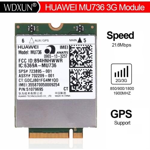 HUAWEI 3G LTE Module MU736 Quad-band Unlocked GPS NGFF AT&T Swisscom DT for Ultrabook Tablet Laptop Pad