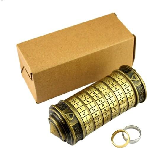 Code Toys Metal Cryptex Locks Wedding Gifts Valentines Day Gift Letter Password Escape Room Props Gift