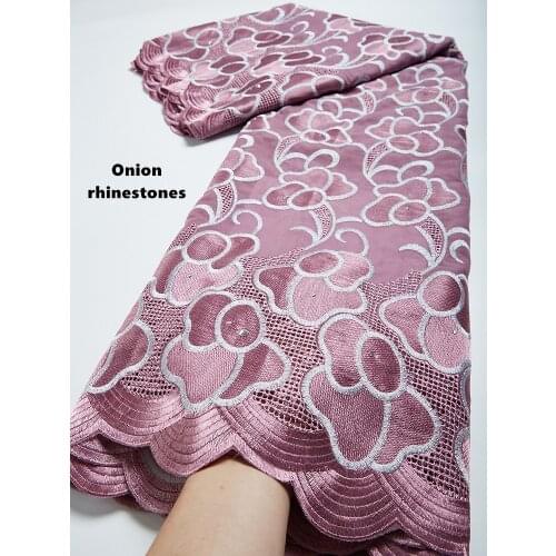 Hot Selling 100% Cotton African Dry Lace Fabric Nigerian Lace Fabric 2021 High Quality Swiss Voile In Switzerland 2.5 Yards