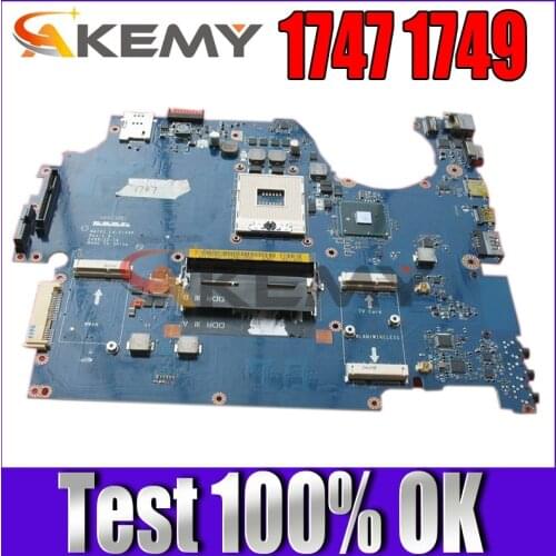 Akemy For Dell studio 1747 1749 Laptop Motherboard CN-0Y99F7 0Y99F7 NAT02 LA-5154P Main Board HM55 UMA DDR3
