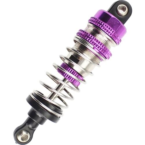 Metal Upgrade Front Shock Absorber Damper for WLtoys 1:12 Scale 124019 RC Off-Road Car Parts Accs Purple