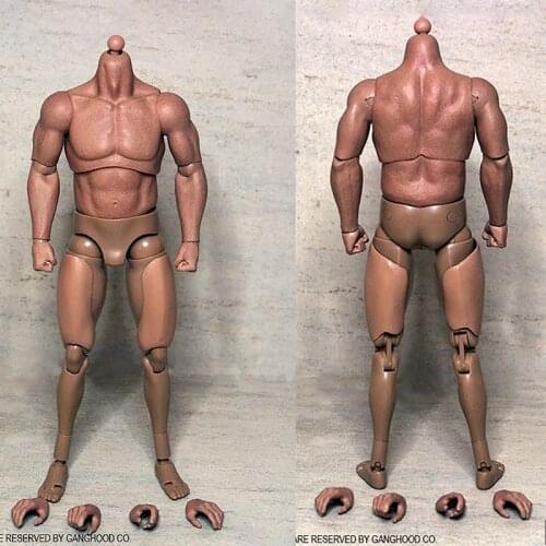In Stock 1/6 Male Muscular Strong Soldier Body Fit 12'' Arnold Bane Action Figure Model