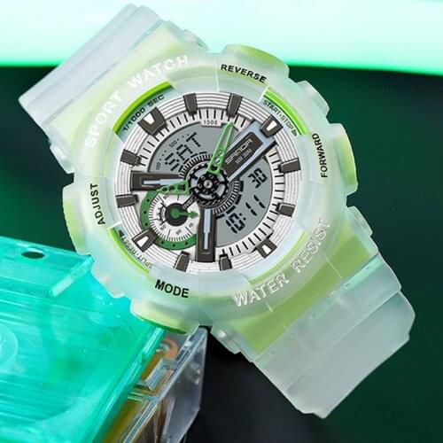 New Double Display Digital Electronic Watch Fashion Watches for Men Sport Digital Wristwatch Waterproof Clock Relogio Masculino