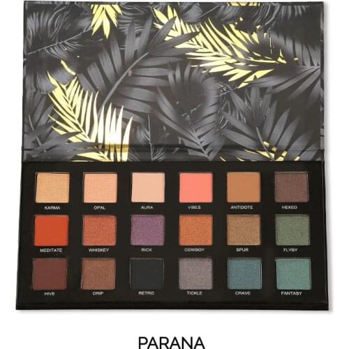 PHOERA 18 Colors Eye Shadow Palette Vivid Summer Look Eyes Makeup Glitter Eyeshadow Shimmer Matte Eyeshadow Powder