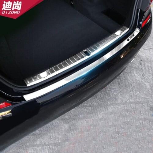 Suitable for 16-18 BMW new 7 series interior modification 730740li trunk tailgate rear guard plate threshold stainless steel