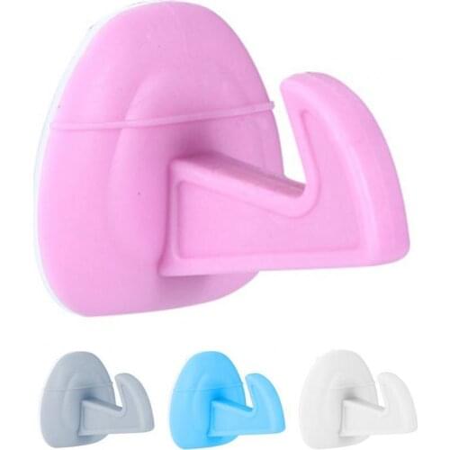 Practical Useful Door Stopper Punch-free Windproof Silicone Strong Stickiness Anti-collision Door Buffer for Bathroom
