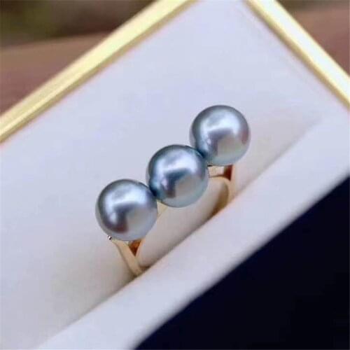 DIY Gemstone Oysters Pearls Making Jewelry Design Ring Base Classic Resizable 925 Sterling Silver Accessory For Women Gift