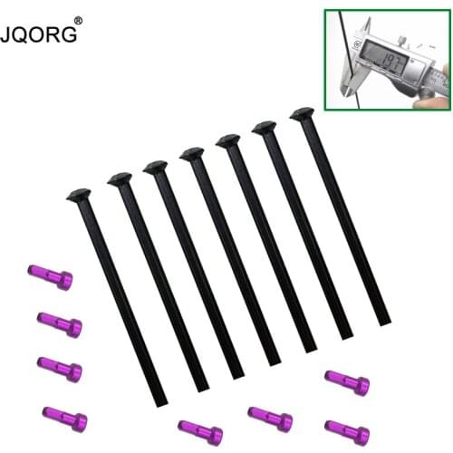 JQORG 12 Pieces A Lot Straight Head Bicycle Spokes Diameter 2.0 mm Length In 80-310mm Range Customize Bike Spoke With Alloy Nuts