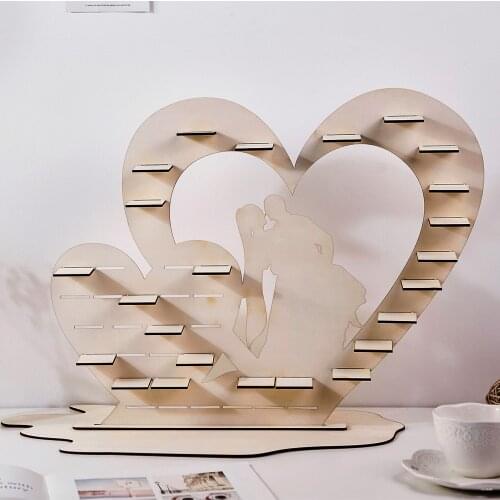 Ferrero Rocher Chocolate Wedding Tree Display Stand Candy Pyramid Celebration Party,Wooden Heart Wedding Centrepiece Decoration