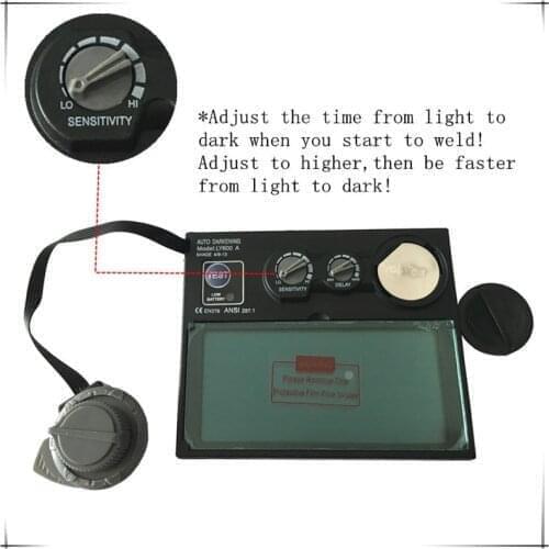 Free shipping Duba Auto Darkening Welding Mask Welding Helmet LI Battery Solar Welding Filter LY600A Free shipping