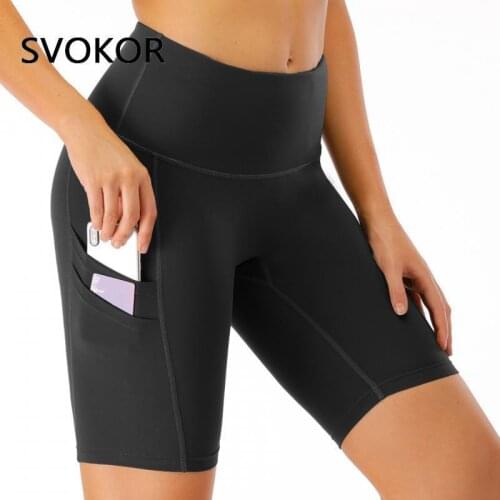 SVOKOR Leggings Women Pockets Legging Slim Plus Size Fitness Sport Leggins Femme Running Elastic Pants Workout Gym