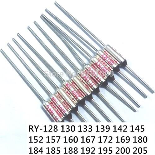 RY-167C 250V 10A Cutoffs Thermal Fuse Constant Temperature Temperature Control Switch TF RY130 133C 142 145 152 157 184C 185 192