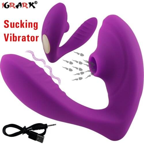 Vagina Sucking Vibrator 10 Speeds Vibrating Sucker Oral Sex Suction Clitoris Stimulator Erotic Sex Toy for Women Sexual Wellness