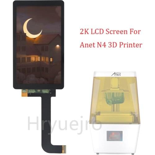 For 2560x1440 Anet N4 3D Printer 2K LCD Screen With Glass 5.5 inch LS055R1SX03 Light Curing Display Screen No Backlight