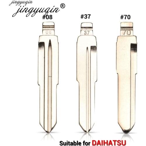 Jingyuqin 15pcs For Daihatsu Charade Copen Cuore Feroza Lioncel DH4R TOY41 MIT8 Blade #08 #37 #70 Remote KD Flip Key blade