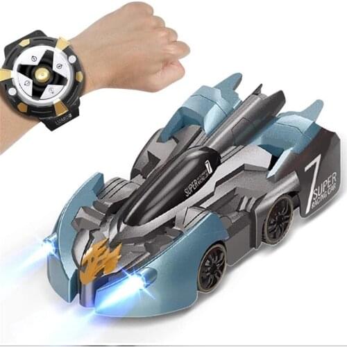 2.4G Watch Remote Control Toy Car Wall Climbing RC Car Racing Car Toys Climb Rotating Stunt Toy Car Model Christmas Gift For Kid