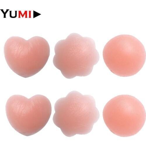 3 Pairs Breast Nipple Covers Stickers Bra Silicone Reusable Invisible Adhesive Pads Patches For Women Chest Breast Lift Petals