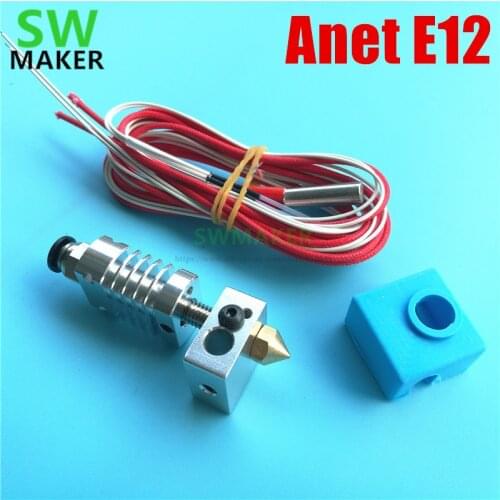 SWMAKER Reprap Anet E12 3D printer 0.4mm1.75mm hotend set W/ a Blue MK8 sock 3D priner parts