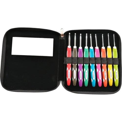 9Pcs/Set Sewing Needles Aluminium Crochet Hooks Needles Knit Weave Craft Yarn Sewing Tools Crochet Hooks Knitting Needles