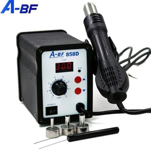 A-BF 858/858D Rework Station Digital Display Lead-free Hot Air Gun Blower Welding Table Maintenance Tool Cell Phone Repair