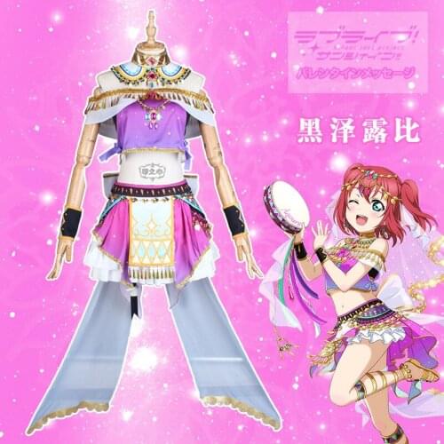 Anime! Lovelive!Sunshine! Kurosawa Ruby Dancers Awakening sj Sexy Lovely Uniform Cosplay Costume Halloween Suit Free Shipping