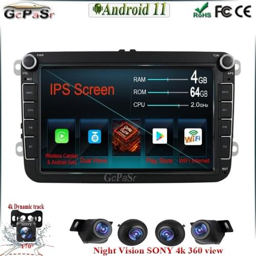 IPS Car Multimedia player Android 11 GPS Car Radio Audio Auto For VW/Volkswagen/Golf/Passat/b7/b6/Skoda/Seat/Octavia/Polo/Tiguan
