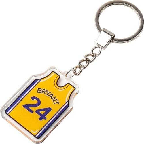 Star Kobe Keychain James Owen Durant Warriors Curry Basketball Keychain School Bag Jersey Pendant Men and Women Suitable Pendant