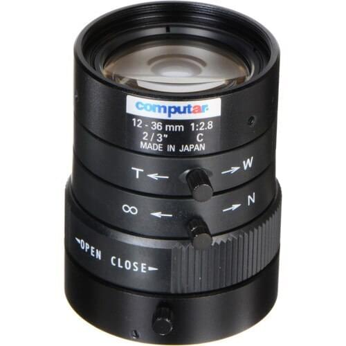 USED secondhand Computar M3Z1228C-MP 0.66-Inch 1.3 Megapixel Varifocal lens 12-36mm F2.8 Manual Iris