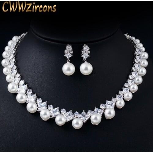 Cwwzircons Pearl Necklaces For Women
