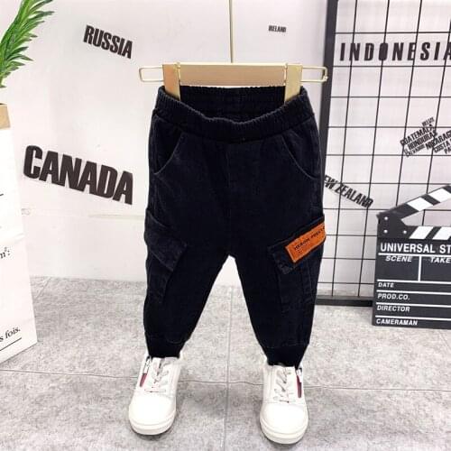 Kids Boys Clothes Jeans Classic Pants Children Denim Clothing Trend Long Bottoms Baby Boy Casual Trousers Childrens cargo pant