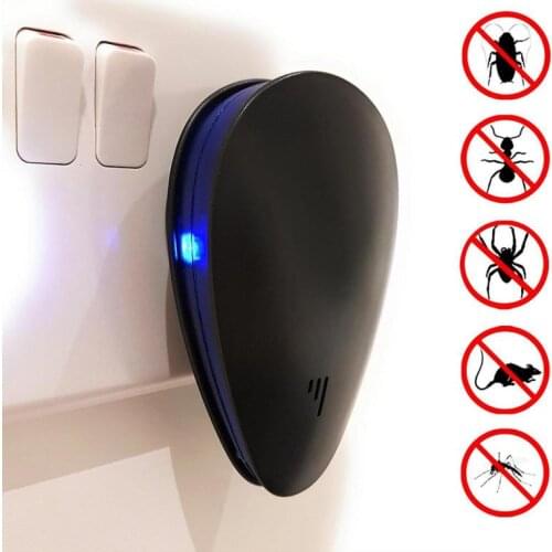 1PC Home Ultrasonic Mosquito Pest Repellentor Frequency Conversion Insect Rat Cockroach Repellent With Plug Electronic Repellent