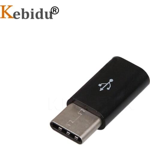 Kebidu 5pcs Type C To Micro USB Charging Data Sync Transfer Mini USB 3.1 Male 5 Pin Female Data Transmission Head Adapter