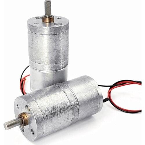 High Torque 310 Gear Motor Micro Deceleration Motor with 8 Metal Gear, 12V 6.5rpm Low Power Consumption, Reduction Ratio 1:600