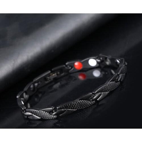 Male And Female Magnet Bracelet Twisted Health Treatment Magnet Magnet Bracelet Bracelet Mens Health Jewelry Stainless Steel