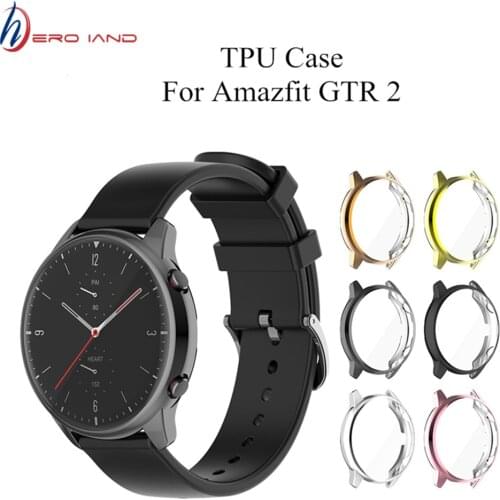Soft TPU Full Protector Case Cover For Amazfit GTR 2 Watch Edge Frame Shell Protect Bumper For Xiaomi Huami Amazfit GTR2