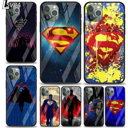 NEW 52 Super Hero Man For Apple iPhone 12 11 XS Pro Max Mini XR X 8 7 6S 6 Plus Tempered Glass Phone Case