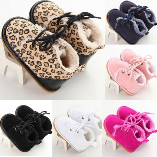 Pudcoco Winter Baby Girl Boy Snow Boots Winter Booties Infant Toddler Newborn Crib Shoes 0-18M