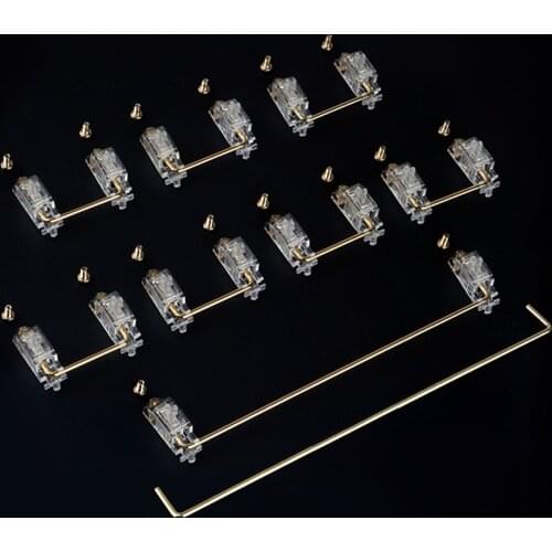 Transparent Screw Stabilizer For DIY 60% 100% Mechanical Keyboard PCB Plate 2x 6.25x 7x Gilded Screw Satellite Shaft Switches
