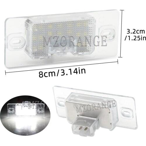 2PCS License Plate Light For Volkswagen Touareg 2003 2004 2005 2006 2007 2008 2009 2010 LED Number Lamp Taillamp Car Parts
