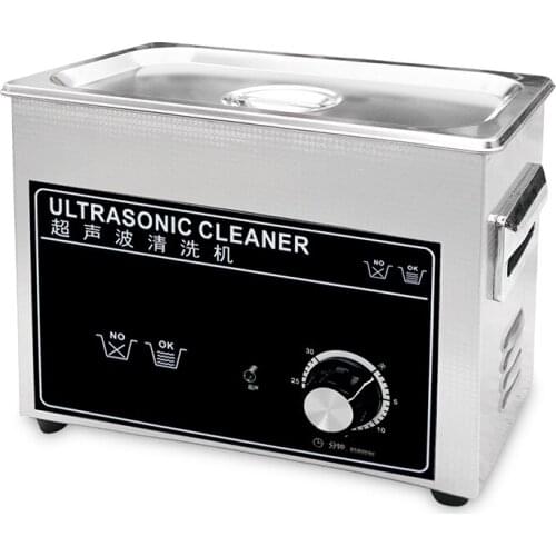 Ultrasonic Cleaner 4.5L 180W Knob Stainless Steel Ultra Sonic Washing Machine Bath With Heater Timer Cleaning Medical Tools