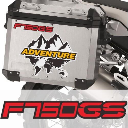 Motorcycle Top Side Tail Box Cases Panniers Luggage Aluminium Stickers Decal Fit For BMW F750gs F750 F 750 GS ADV Adventure
