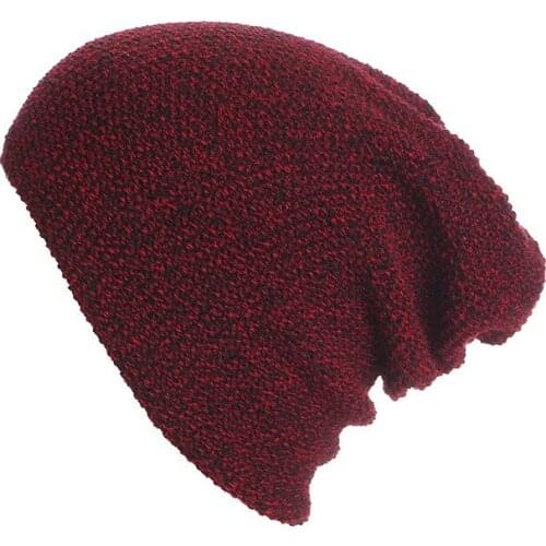 Unisex Winter Beanies Solid Color Hip Hop Hat For Women Brimless Knitted Hat Autumn Beanies For Women Outdoor Warm Beanies