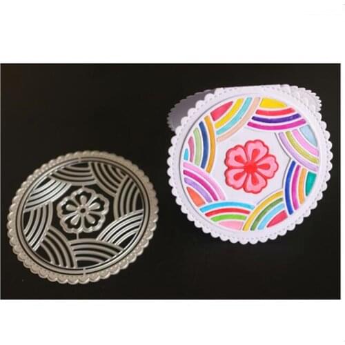 YINISE Metal Cutting Dies For Scrapbooking Stencils CIRCLE COVER DIY CUT Album Cards Decoration Embossing Folder Craft Die Cuts