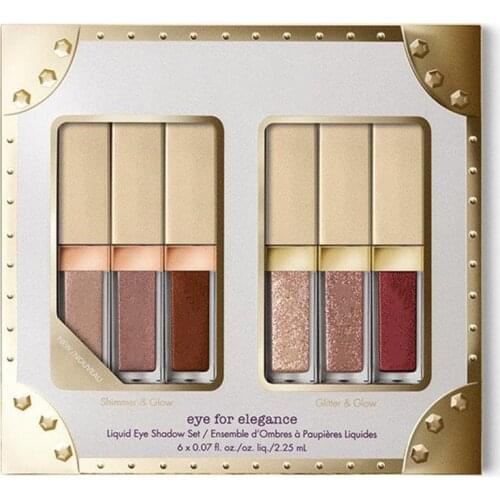 6Pcs/set Eye Liquid Eye Shadow Kit Elegance Shimmer Glitter & Glow Eyeshadow Set Enchanted Eyes Make Up Eye Shadow Easy To Wear