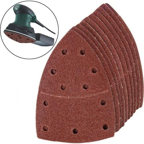 10pcs Mouses Sanding Sheets 40-2000 Grit Pads Sand Paper Sander Polishing Papers Black & Deckers Bosch For PSM 100A
