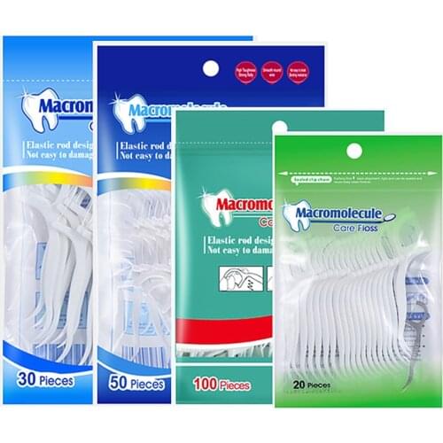 20/30/50/100pcs Dental Floss Flosser Picks Toothpicks Teeth Stick Tooth Cleaning Interdental Dental Floss Pick Oral Hygiene Care